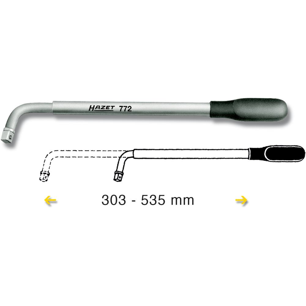 Hazet Klucz do Kół, Ręczny, Stal Narzędziowa, 12,5 mm, 772