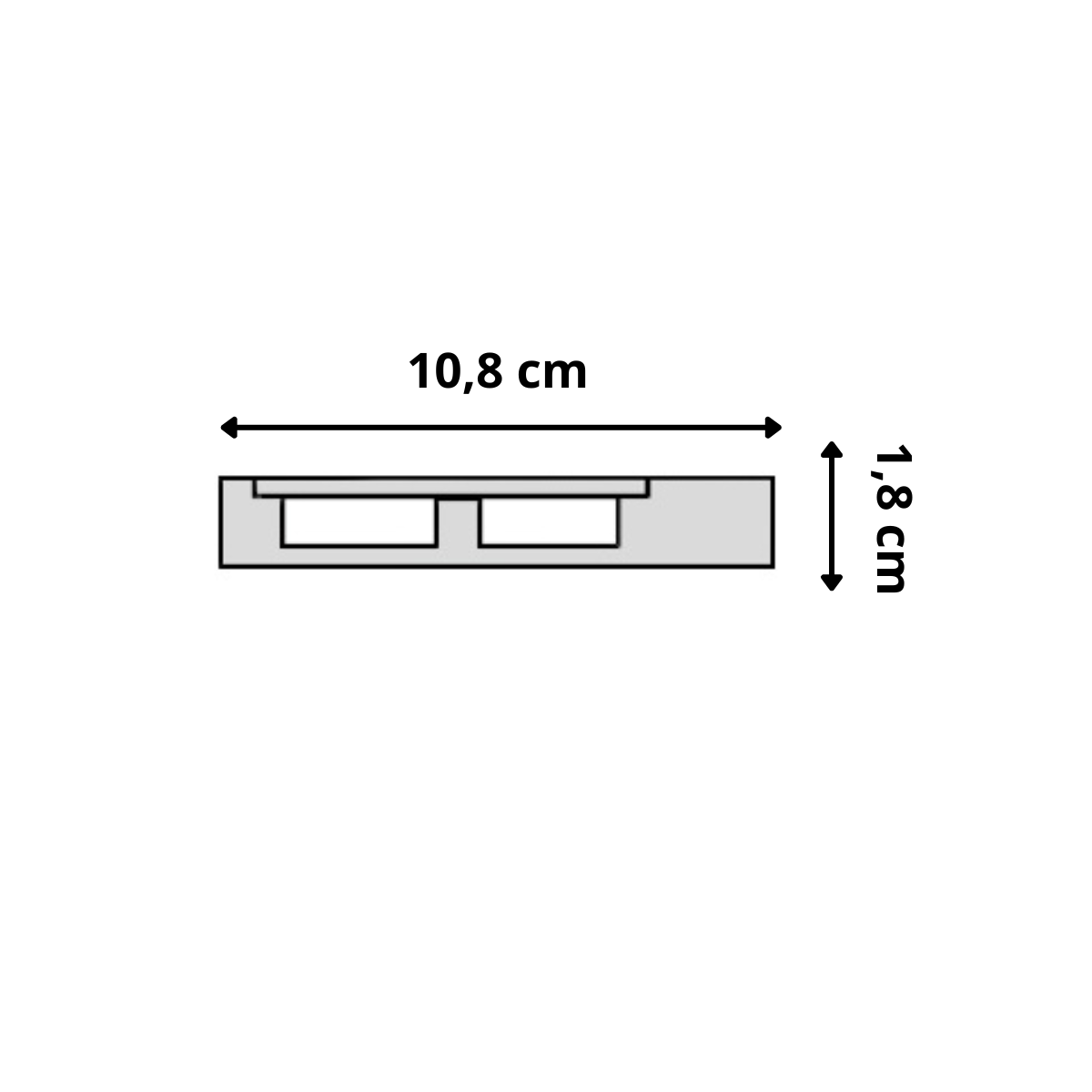 Lot de 5 Plinthes MDF Passes-câbles à couvercle AV, L.2,44 m x H.10,8 cm, Ep.18 mm - 3