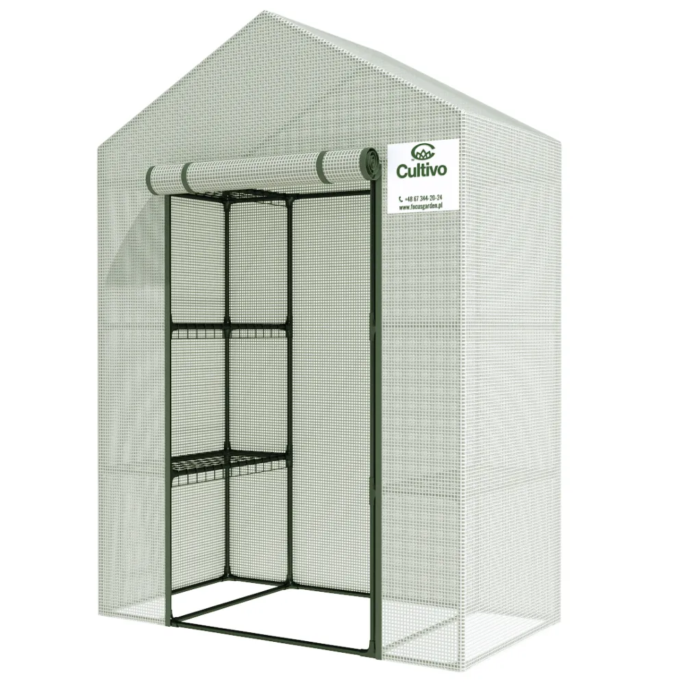 Szklarnia Ogrodowa Cultivo Regał 4 Półki Inspekt 140x73 Biała 1 szt