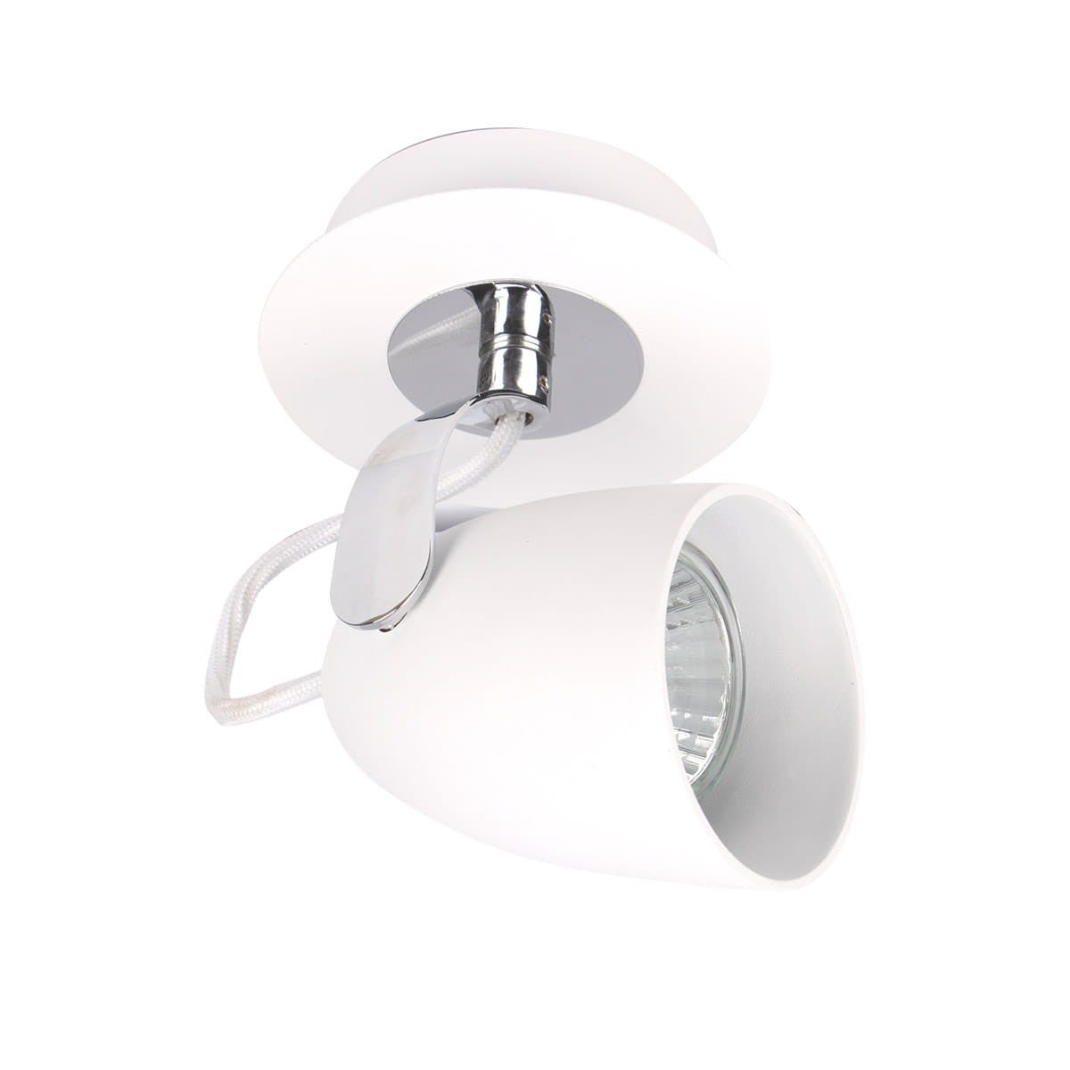 Kinkiet ścienny Oxford biały chromowany 1xGU10x50W styl nowoczesny wym: 13 x 10 cm metal IP20 Italux