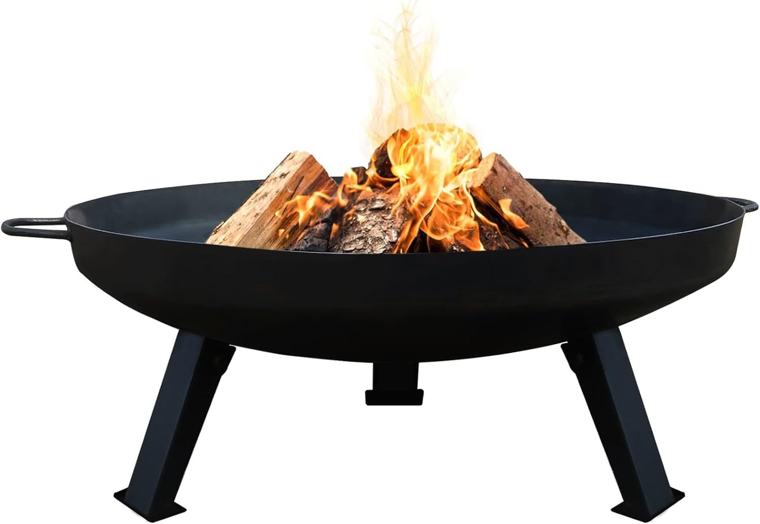 Support De Feu De Camp Pliable - Métal Galvanisé Antirouille - 860g