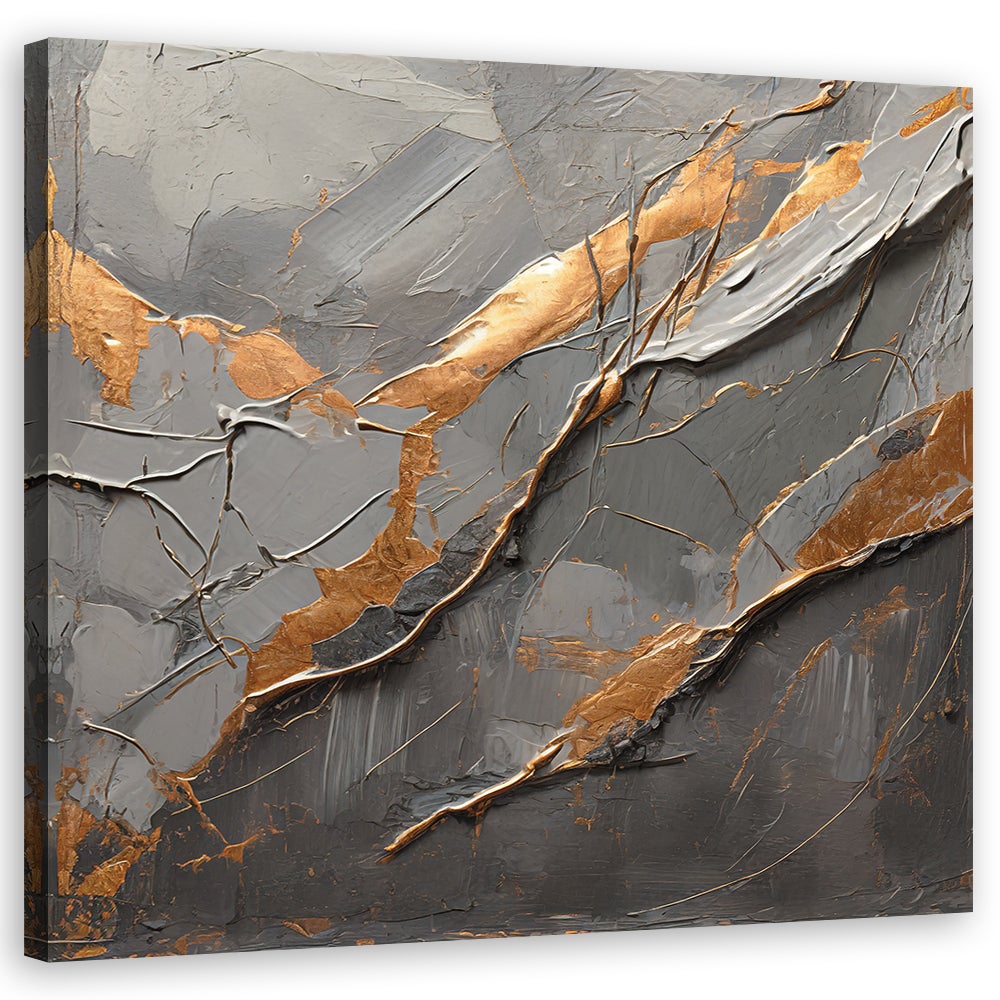 Obraz na płótnie, Stone Gold Glamour 50x50