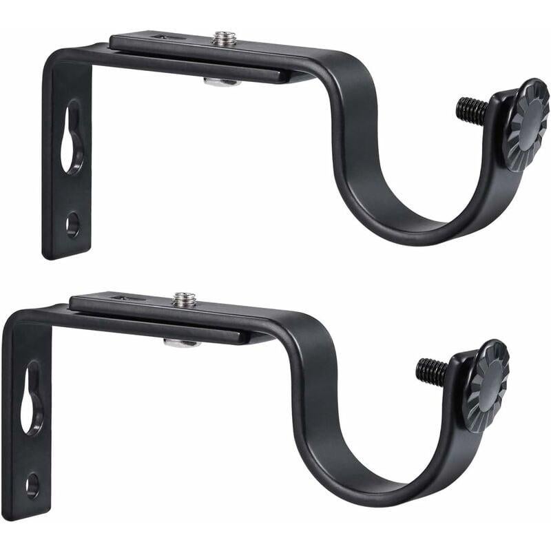 Support Rideau Supports de Tringle à Rideau Réglable Support de Barre de Rideau 20 ...