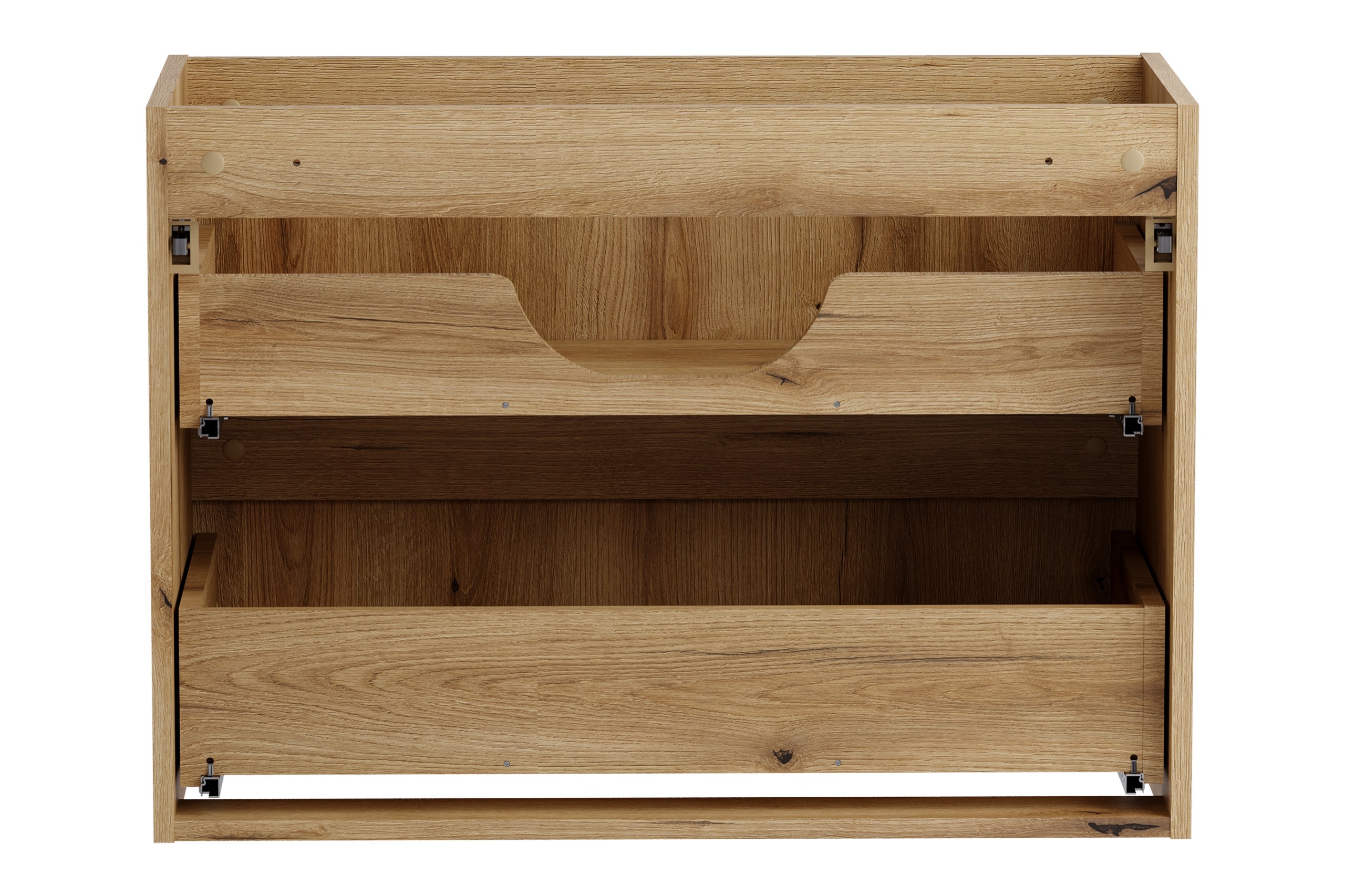 Szafka łazienkowa Nova Coast Evoke 80 cm dab 2 szuflady ryflowana - 4