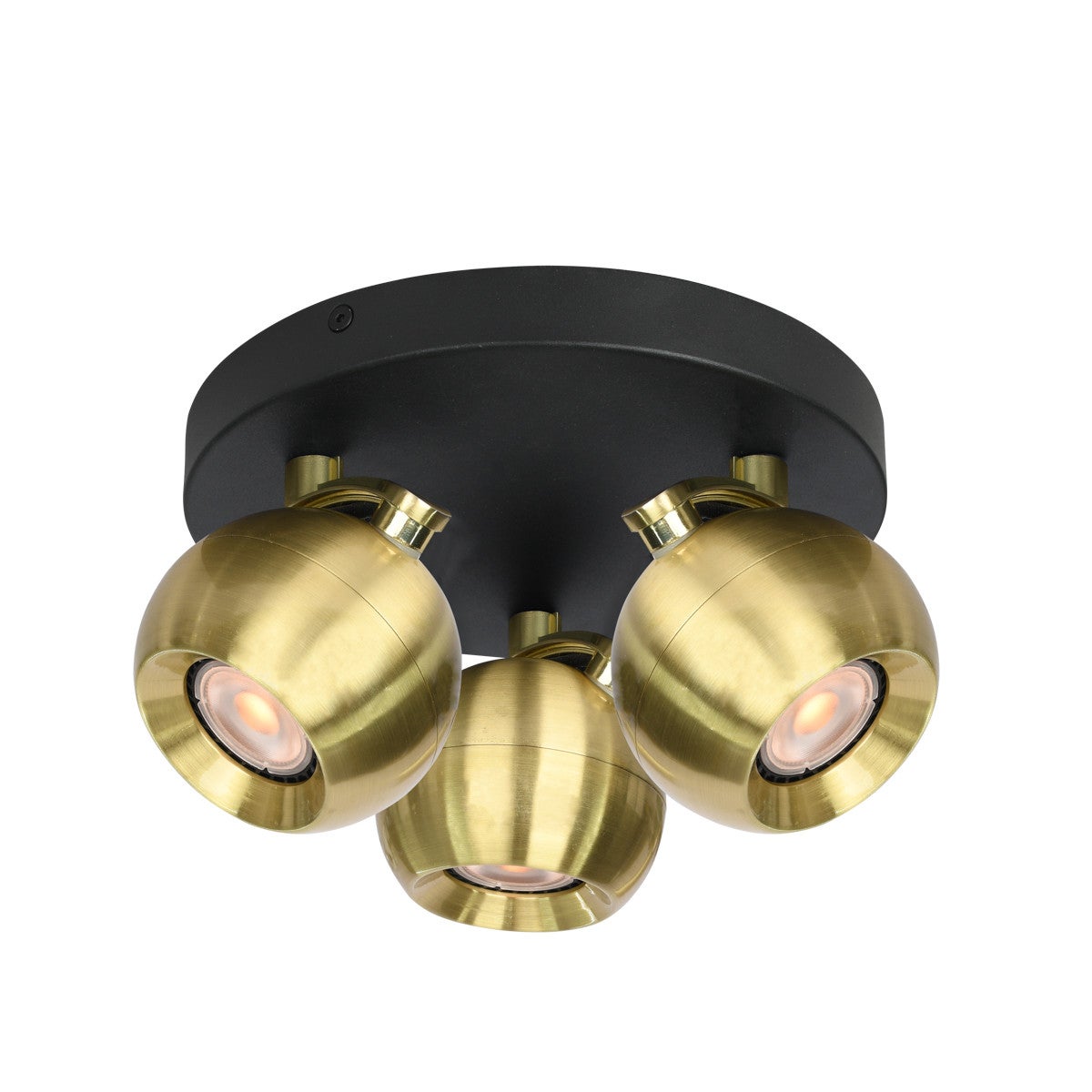 Lampa sufitowa wisząca Lafin złoto-czarna 3xGU10x10W wym: 13 x 22 x 22 cm aluminium Italux