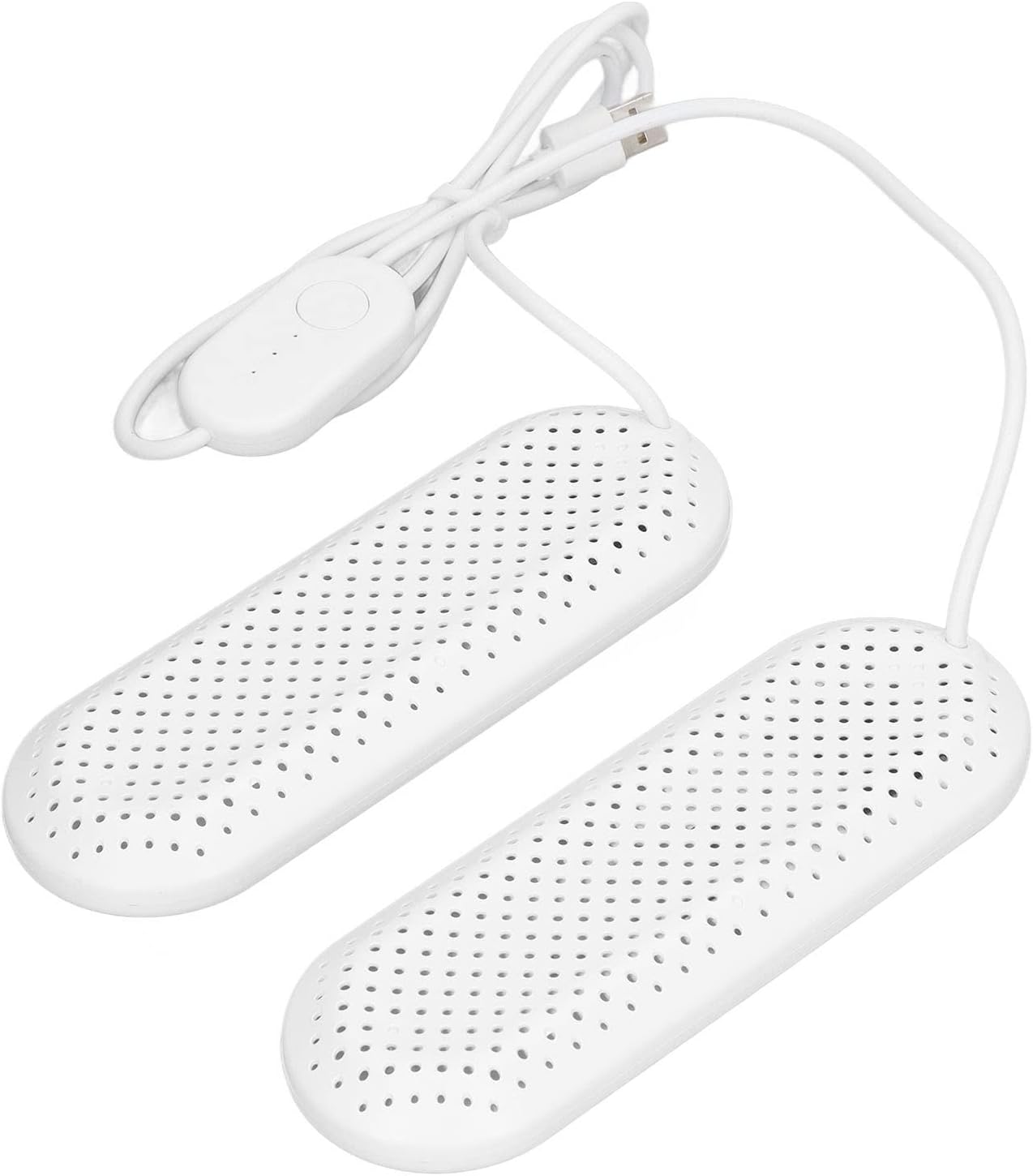 Elektryczna suszarka do butów i kozaków, dezodoryzująca suszarka do butów USB z timerem (biała)