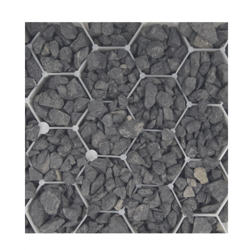 Gravier concassé calcaire Noir 6/14 mm - Big Bag 1T (16 m²) - Noir - 4