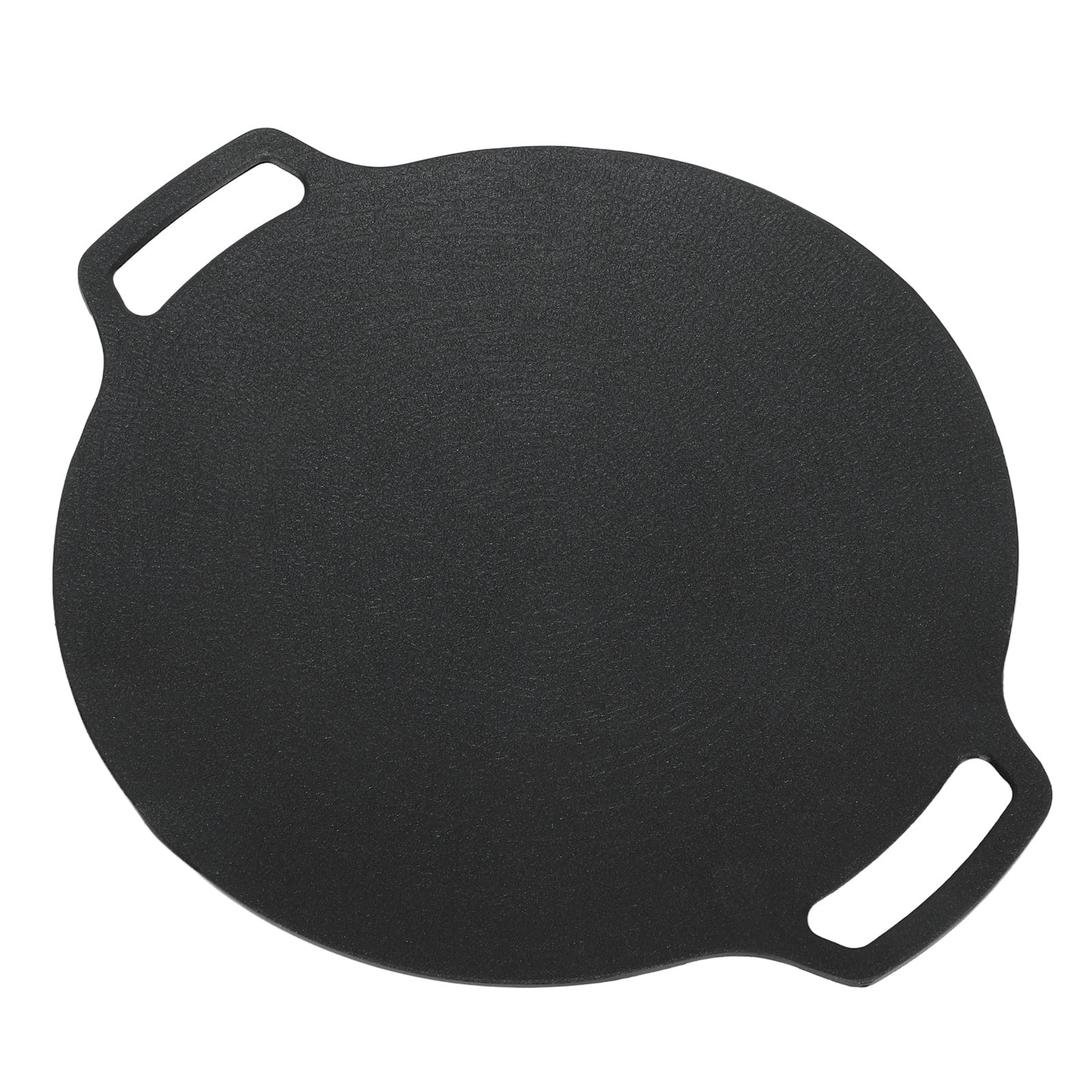 TOPINCN Poêle à Griller Coréenne Ronde Striée - Plaque Barbecue Aluminium 6 Couches Anti-Adhésive Pour Intérieur Et Extérieur