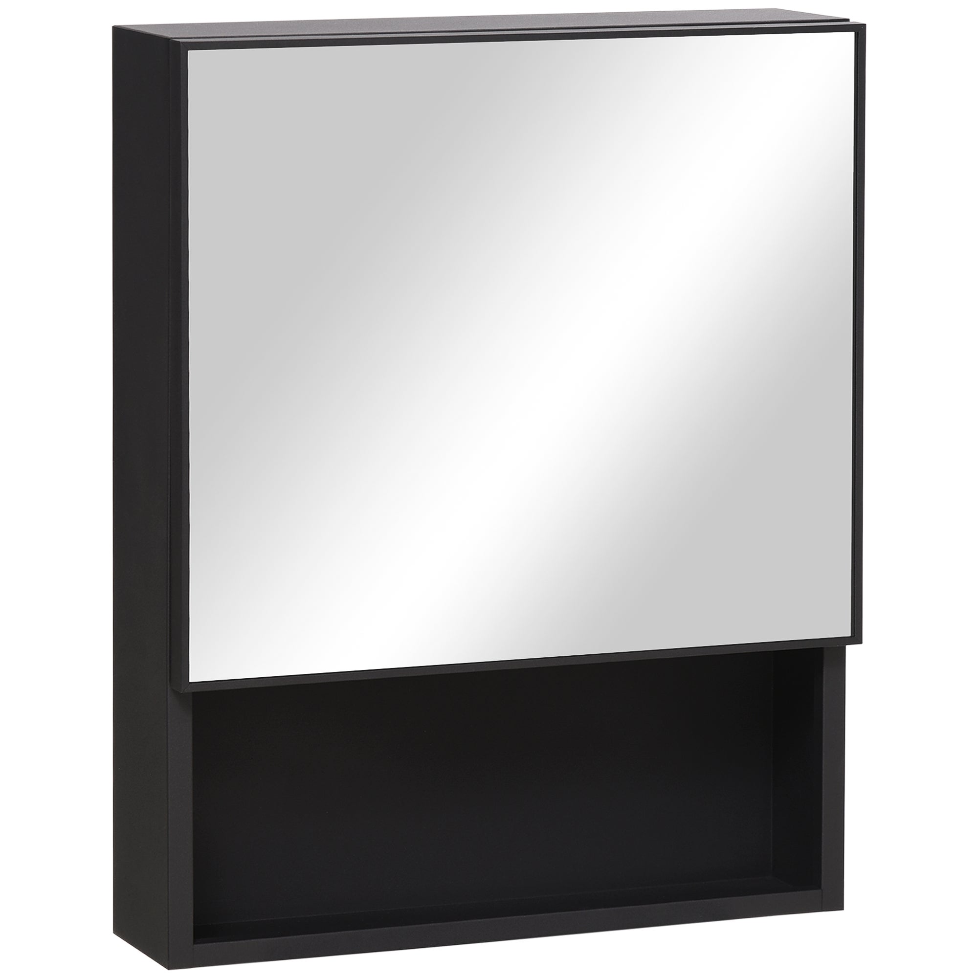 Armoire Miroir de Salle de Bain, Armoires de Salle de Bain avec Miroir LED, Meuble Toilette avec