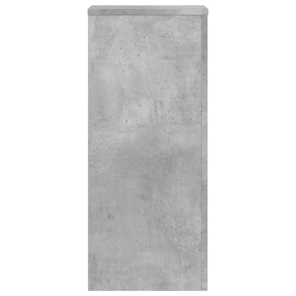 Supports pour plantes 2 pcs gris béton bois d'ingénierie - 6