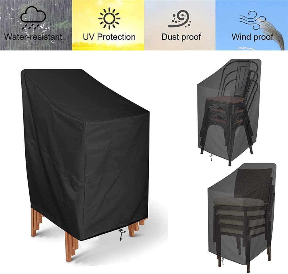 Housse de protection anti-poussière pour meubles d'extérieur, protection UV, housse de chaise de jardin, housse de protection imperméable - 6
