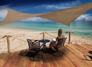 Toile De Remplacement Pour Store Banne - Tissu Polyester 280x245 Cm, Pour Cadre De 3x2.5m - Protection UV Et Intempéries