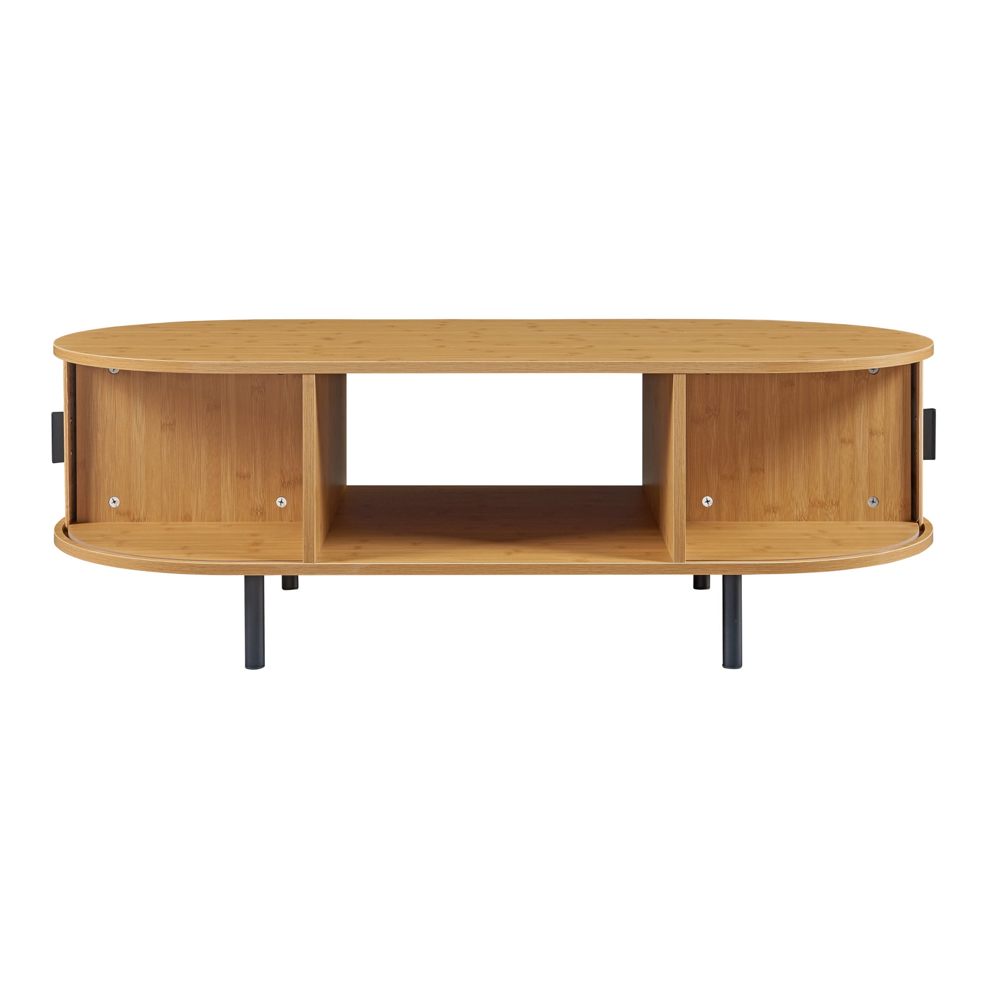 Table basse Tvedestrand 120 x 55 x 40 cm naturel noir [en.casa] - 6