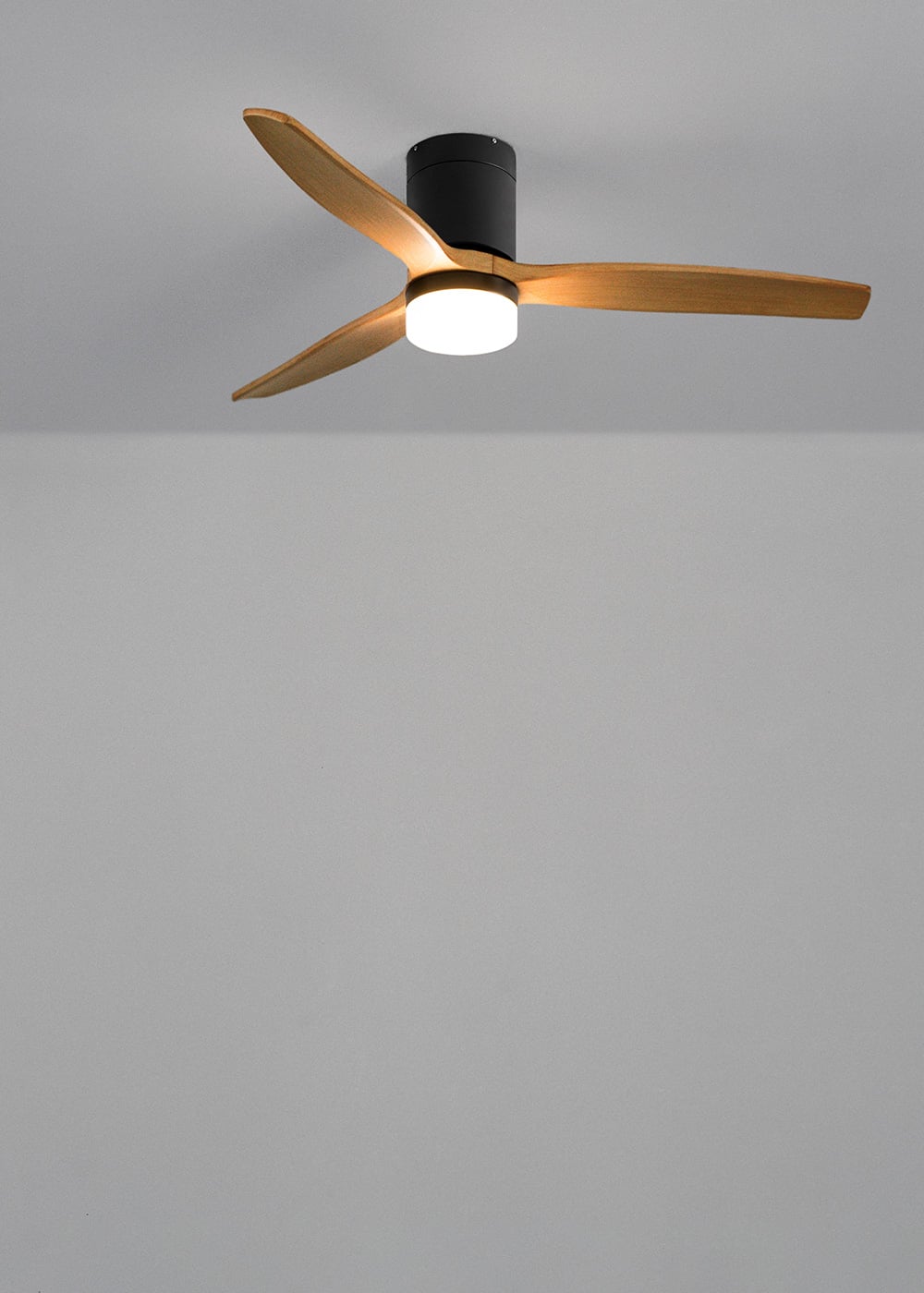 CREATE - WIND CALM M - Ventilateur de plafond silencieux 40W avec pales techniques en ABS Ø132cm avec eclaraige sans wifi - 4