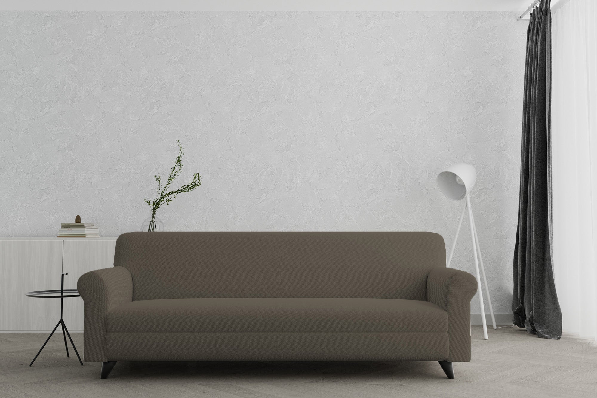 COPRIDIVANO BIELASTICO PIU BELLO 3 POSTI TORTORA - 2