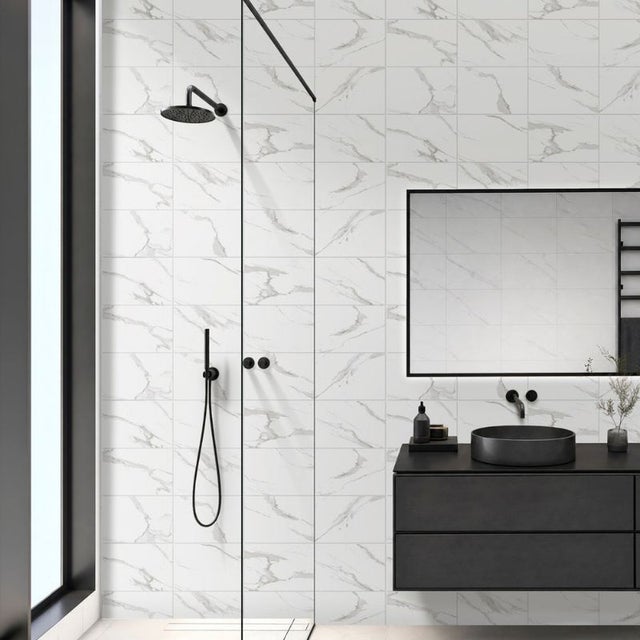 Carrelage Mur Mat CERTECA STATUARIO Effet Marbre 20x30