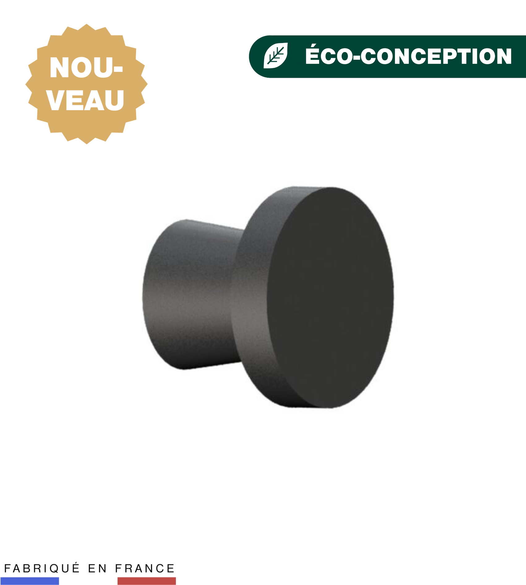 Distributeur Papier Hygiénique Noir - Format Jumbo 400 - Anti-vandalisme - Pour Toilettes Publiques