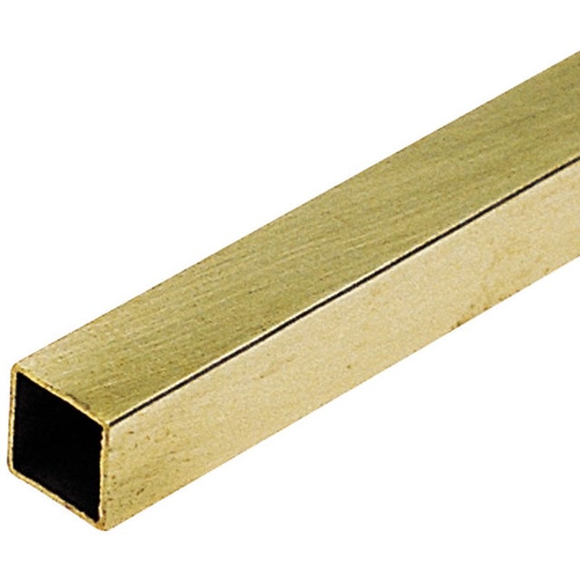 Fourreau laiton - Décor : Laiton - Dimensions : 7 x 7 mm - Longueur : 50 mm - Pour : Carré de 6 mm - BOUVET