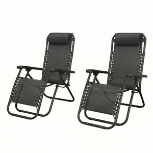 VidaXL Sedia Reclinabile da Giardino con Cuscini Nera in Polyrattan VidaXL Sedia Reclinabile da Giardino con Cuscini Nera in Polyrattan