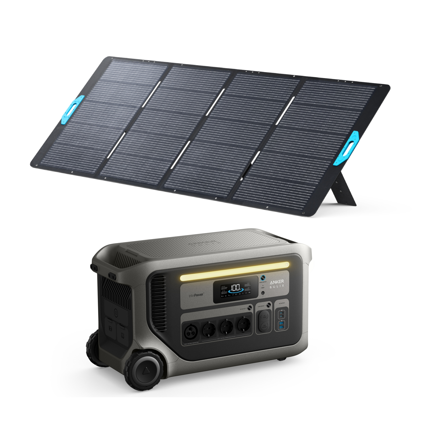 Zestaw Anker SOLIX F3000 z panelem solarnym 400W – Generator solarny 4x3600W