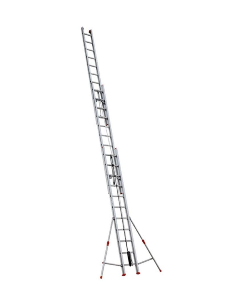 F.A.C.A.L. S.R.L. - Échelle coulissante à corde 3 plans – Aluminium Roller – Longueur 8,50 à 12,50 m - Longueur déployée 8,54 m - 2