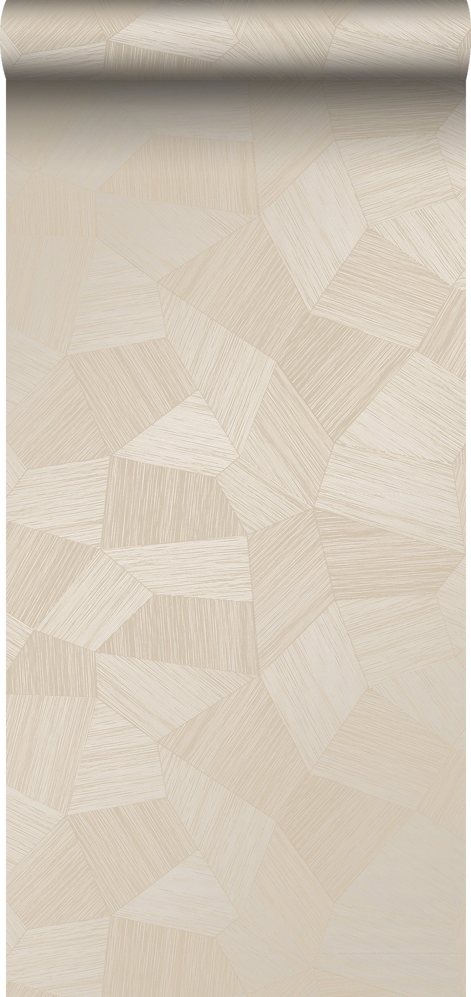 Tapeta graficzny motyw 3D złamanej bieli - 53 cm x 10.05 m - ORIGIN