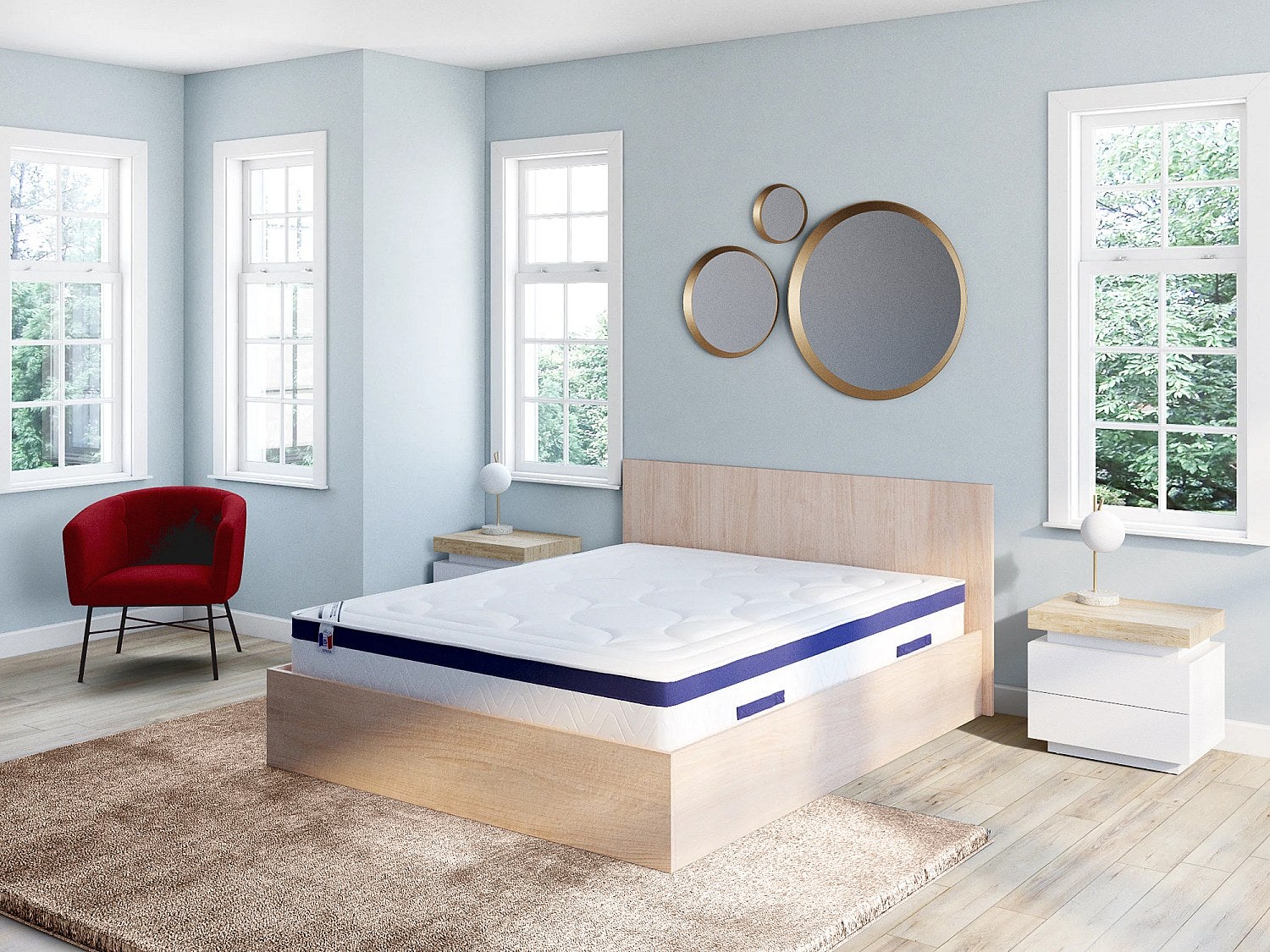 Tapis shaggy à poils longs ultra doux - 160 x 230 cm - Taupe reflet beige - DOLCE - 6