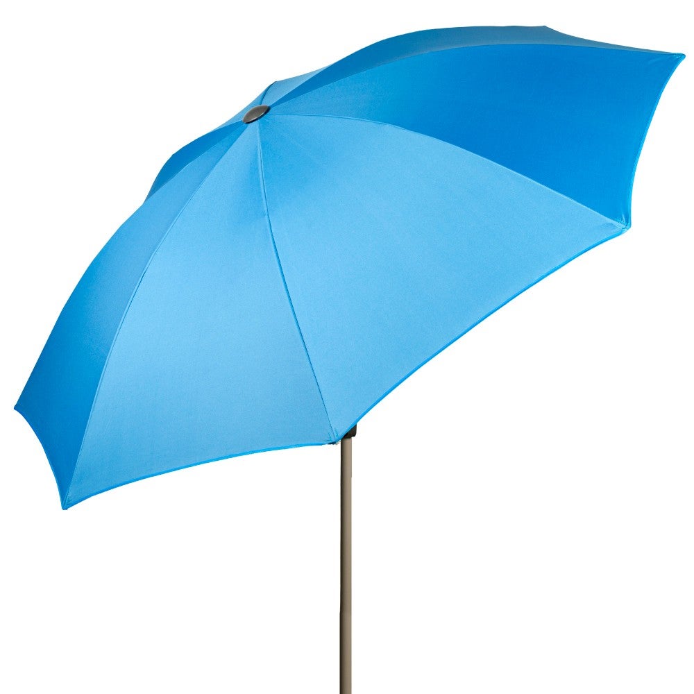 Aktive sombrilla playa grande 220 cm inclinable azul uv50 c/funda
