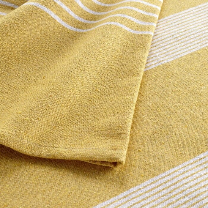 Couvre lit 2 personnes 240 x 260 cm coton/polyester tisse adele Curry - 2