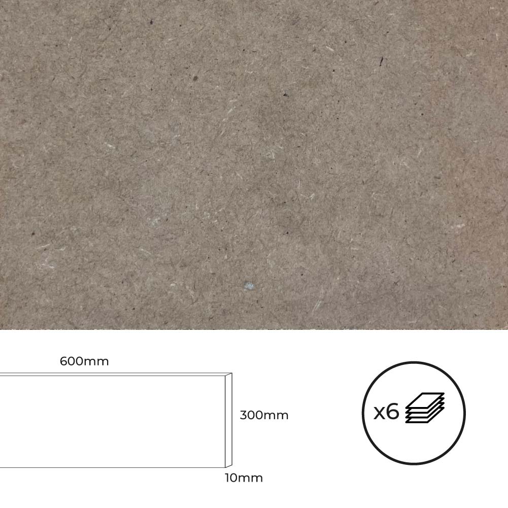 SET 6 TABLEROS MDF 600x300x10mm. BERTINI Leroy Merlin