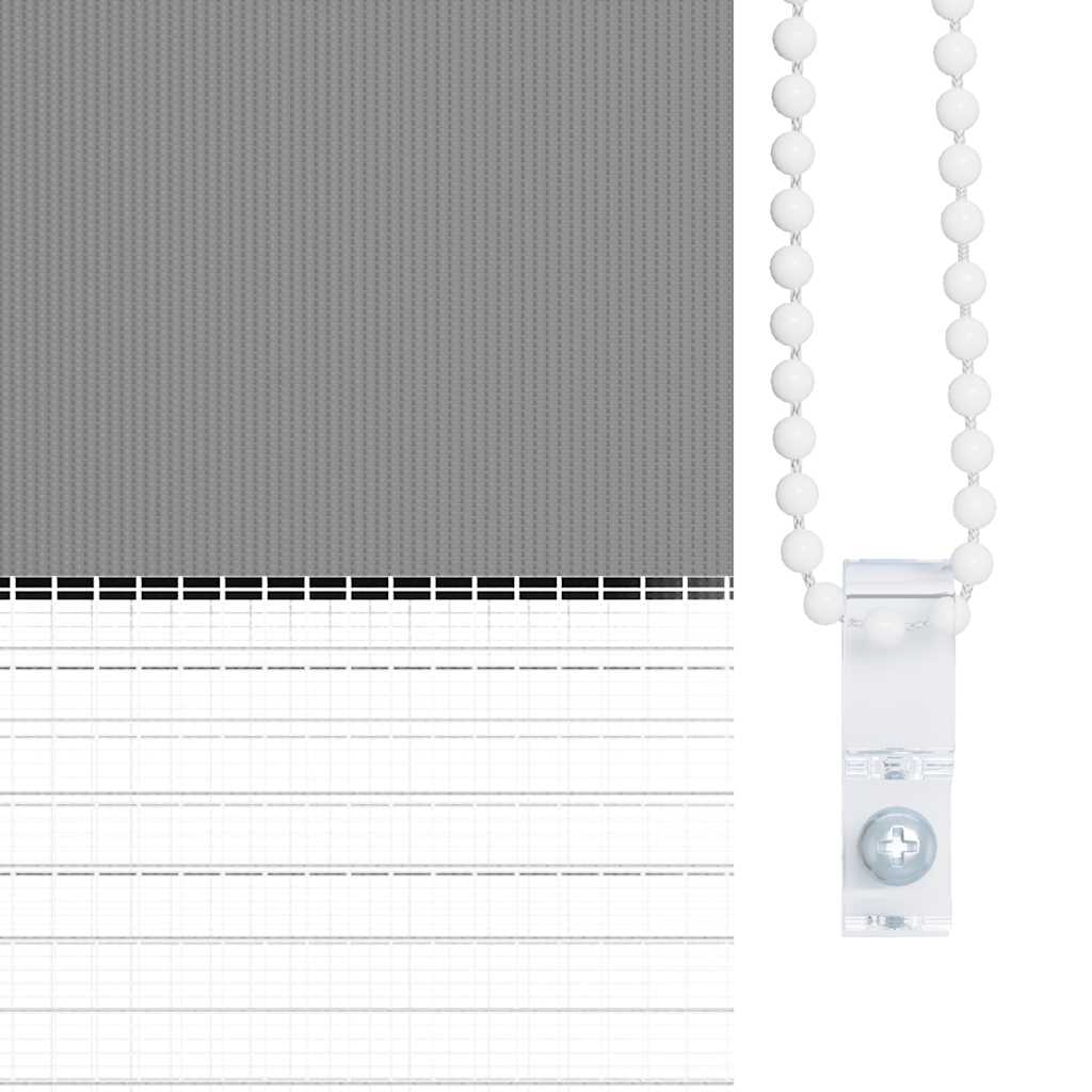 Maison Exclusive - Tenda a rullo oscurante zebra 80x175cm grigia - 8