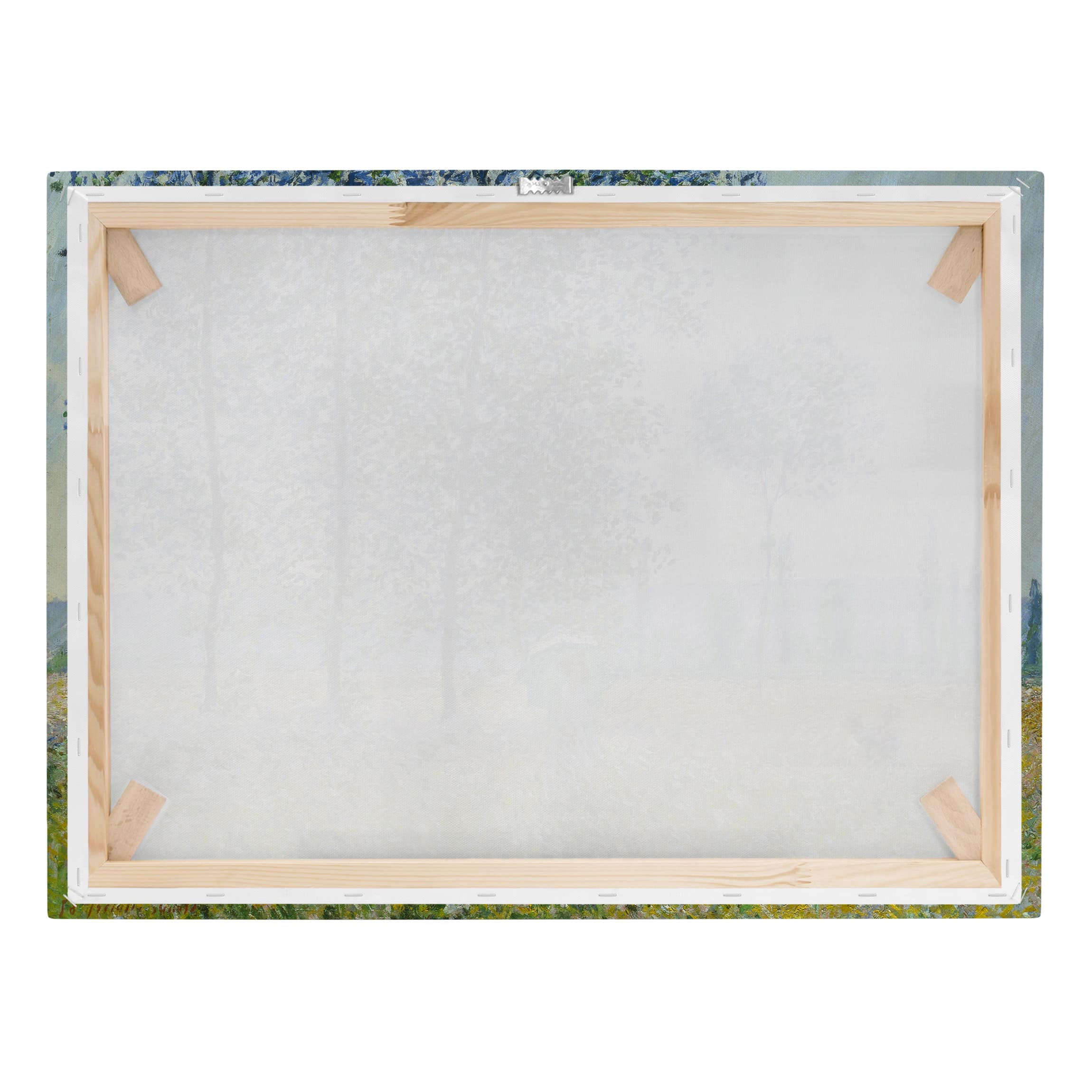Impression sur toile tableau sur toile châssis vert Claude Monet art abstrait peinture 8 chambre à coucher salon couloir 100 x 75 cm - 7