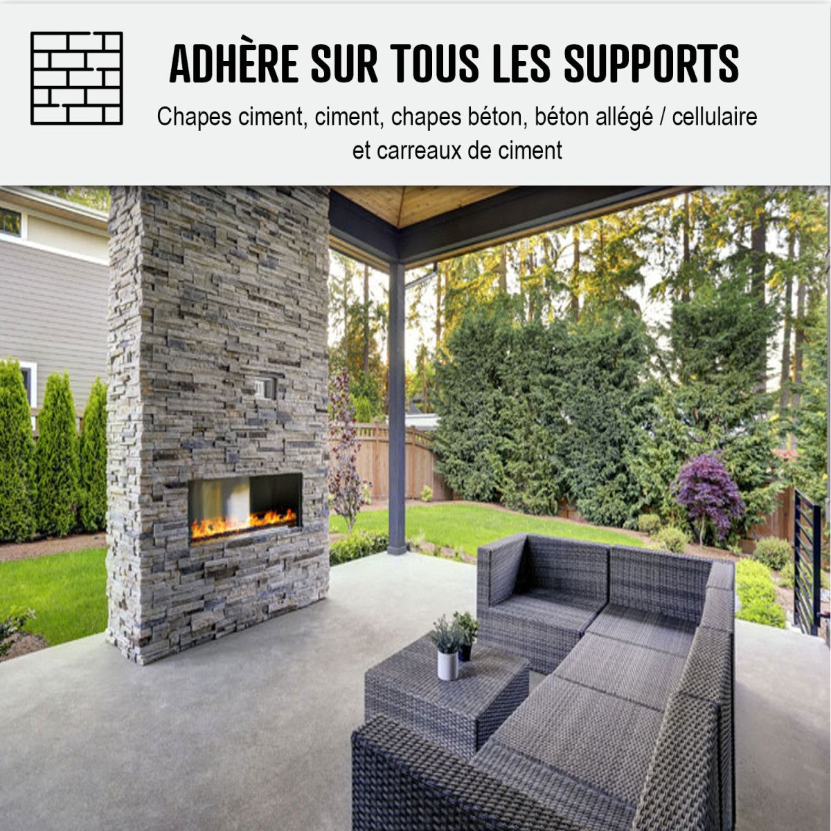 KIT BETON CIRE EXTERIEUR : Pour sol, mur, terrasse, balcon, escalier - 10 m² (en 2 couches) Mure Violet - ARCANE INDUSTRIES - 7