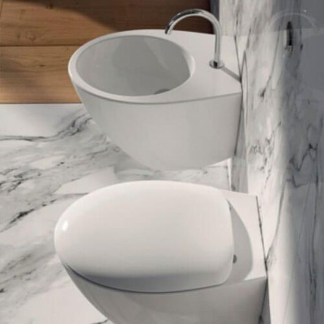 Sanitari bagno sospesi di design serie Mascalzone > vaso sedile e bidet