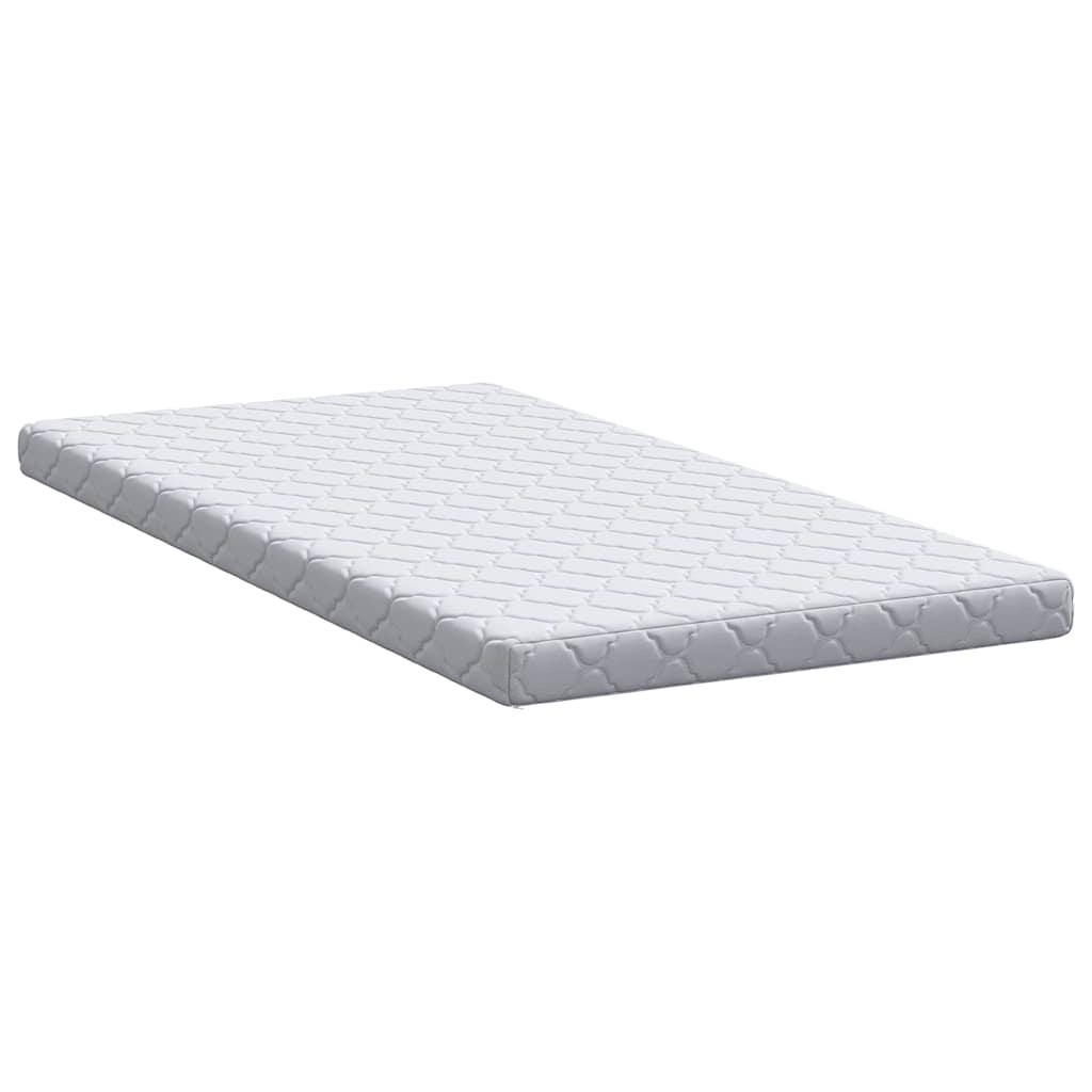 Matelas blanc 100 x 200 cm tissu jacquard - 5