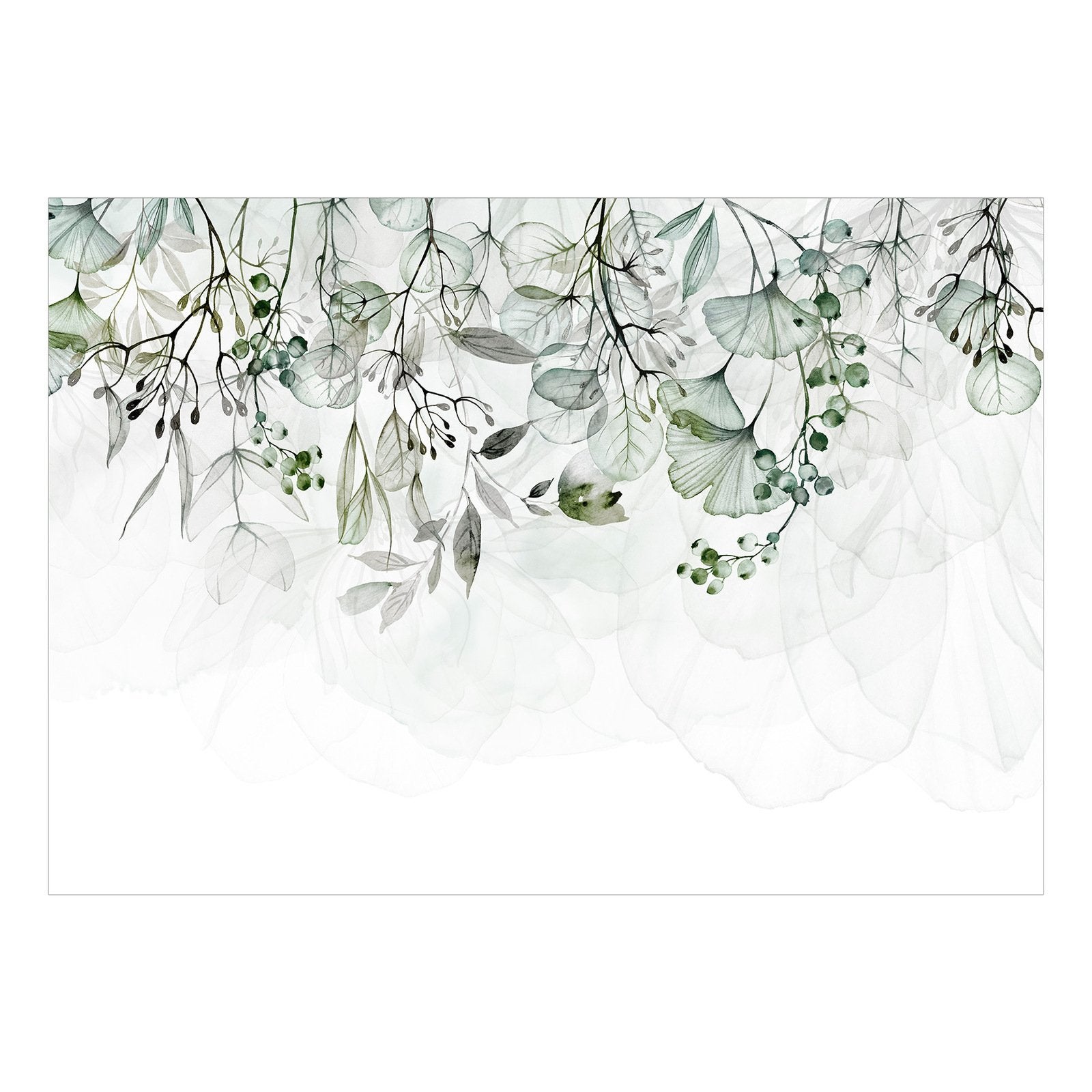 Papier peint Foggy Nature Vert - 400 x 280 cm - 2