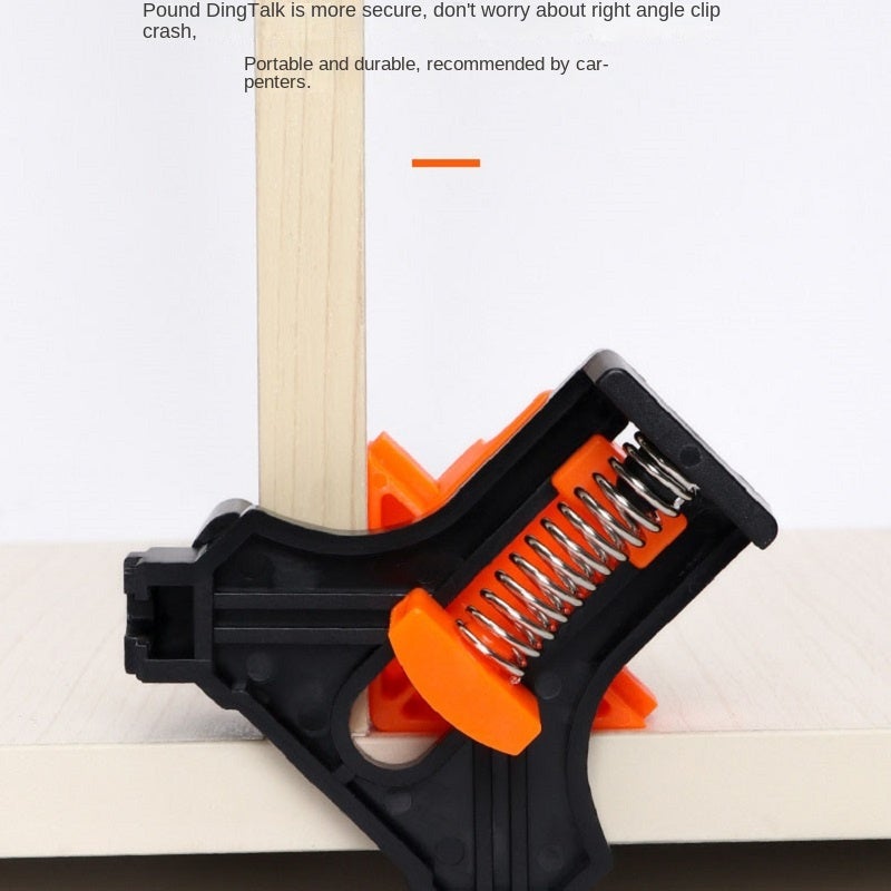 Morsetti ad angolo retto di precisione da 4 pezzi per lavorazione del legno - Fissaggi angolari per giunzioni precise, facile montaggio e incollaggio - 7