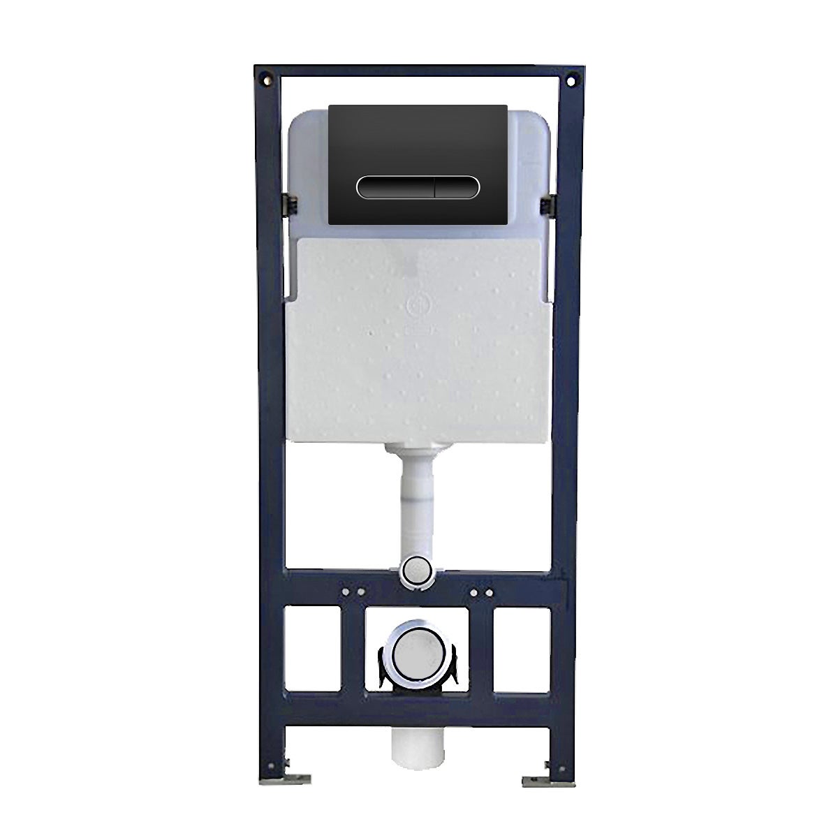 Bernstein Stelaż podtynkowy WC G3004A + panel spłuczki 4117 czarny mat