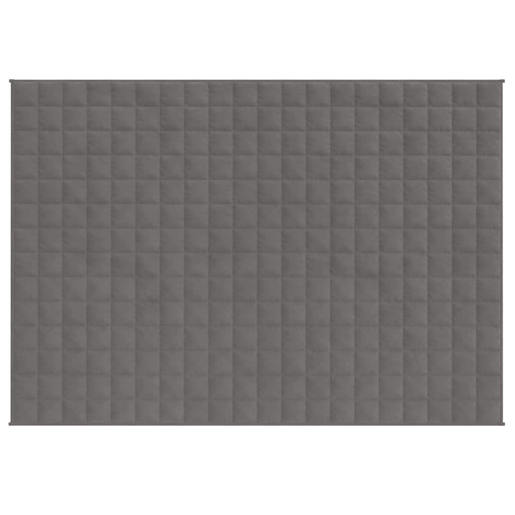 Couverture lestée Gris 150x200 cm 7 kg Tissu vidaXL - 4