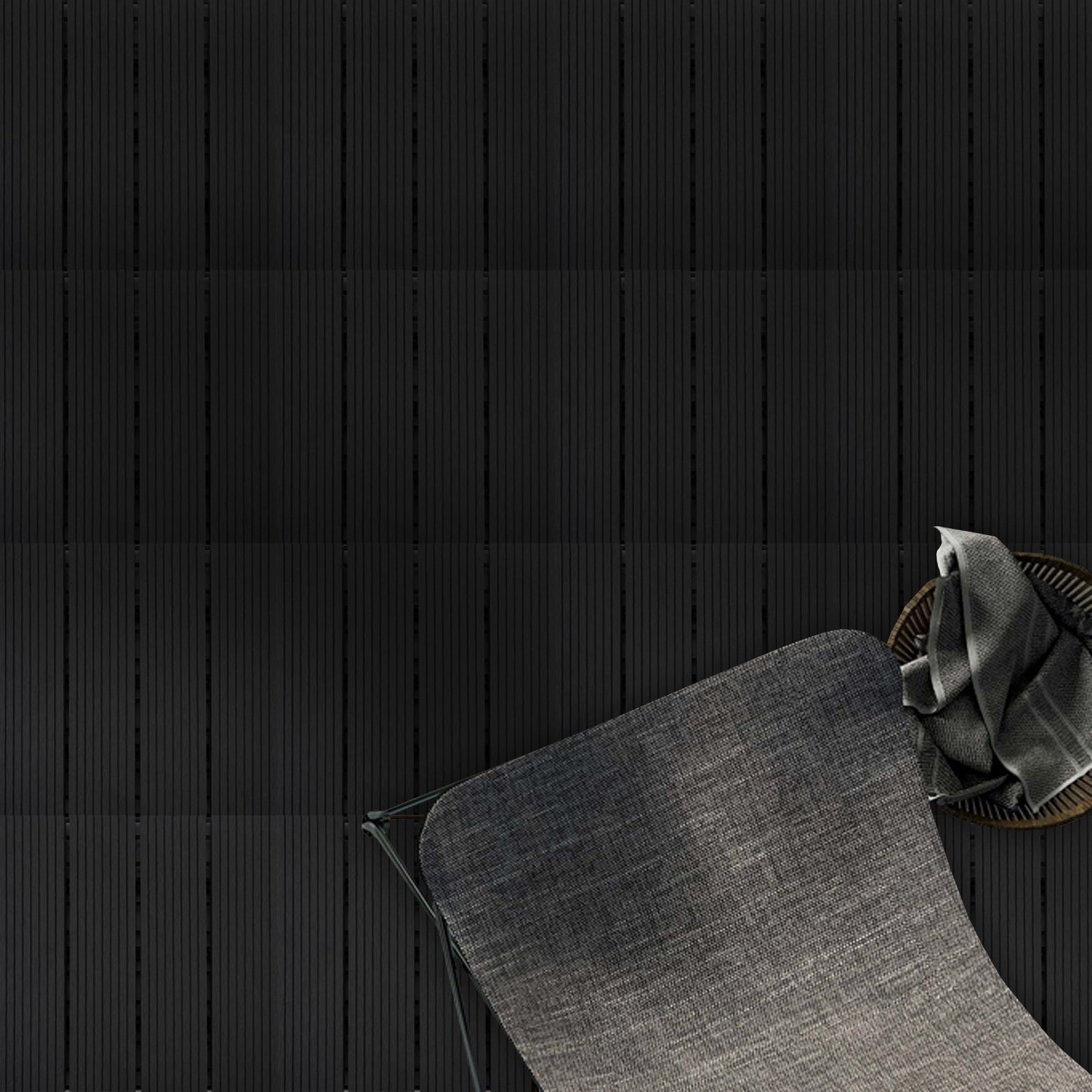 Dalles de Terrasse Lot de 11 pièces, Royal Anthracite 30 x 30 cm - 1 m² - 6