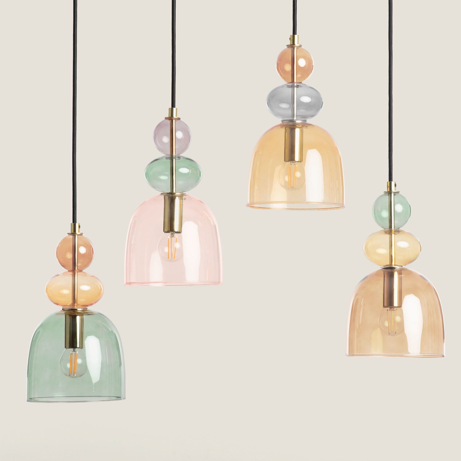 - Lampada a Sospensione Baudelaire | Design Elegante in Metallo e Vetro | Compatibile con Lampadina E14 | Uso Interno | Paralume - 8