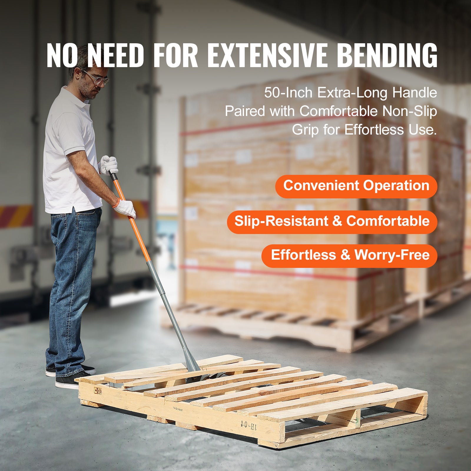 Démolisseur de palettes,SucceBuy 50 pouces,2000 lb,acier au carbone Q235,pour un retrait facile des planches - 7