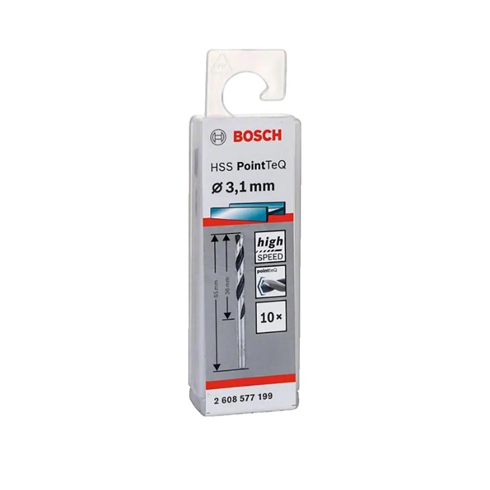 Wiertło ślimakowe Bosch HSS PointTeQ 3,1 mm czarny tlenek