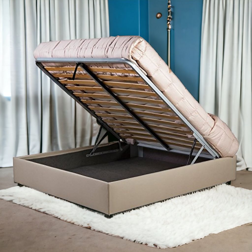Letto MATRMONIALE con contenitore SOMMIER senza testata