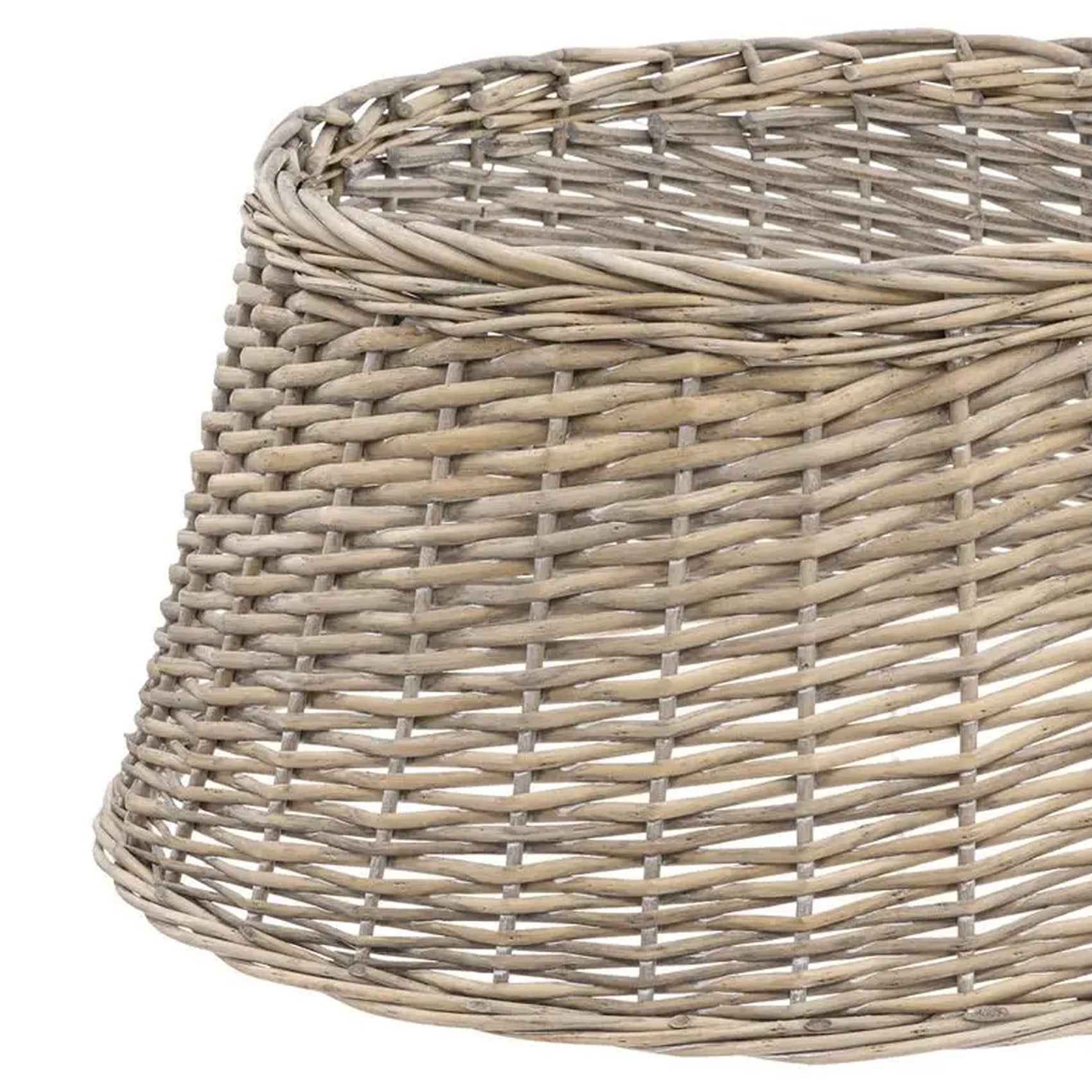 Cache pied de sapin en osier D56cm Gris - FEERIC CHRISTMAS - 5