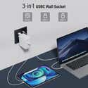 Set di 2 prese a muro con USB e Type-C, 5 V 2,1 A, presa USB da incasso ...