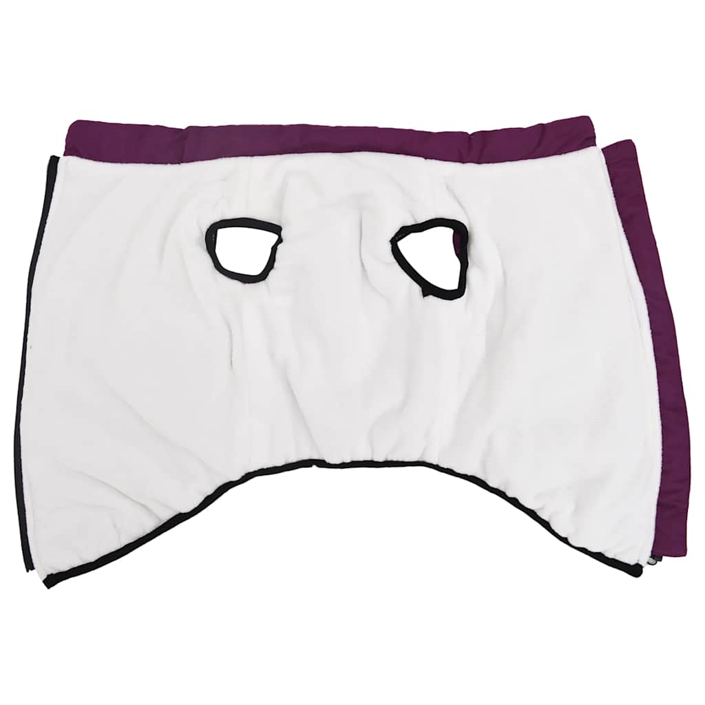 Abrigo para perro con arnés impermeable reflectante L morado vidaXL - 4
