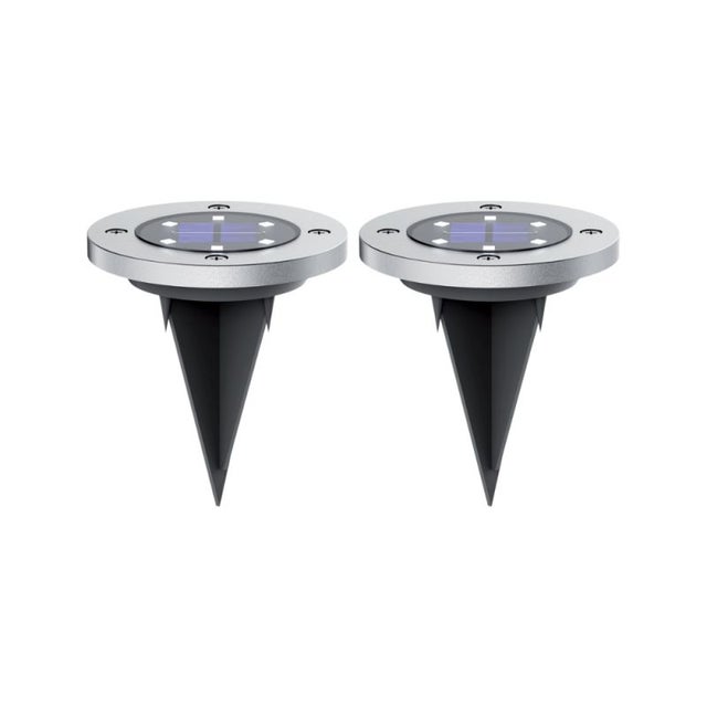 Xanlite - Lot de 2 Spots Solaires 6 LED Blanc chaud IP44 8h d'autonomie - PACK2SPSO4