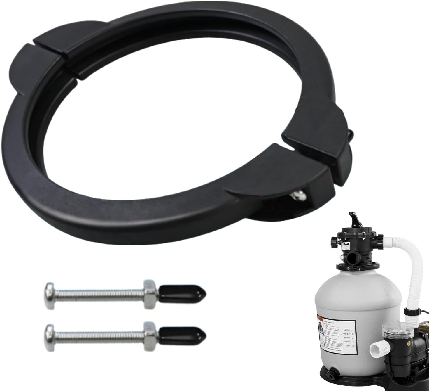 Collier SF90110-1 Collier Serrage Intex SF90110-1 | Pompe Filtre Sable 25.4 Cm | Kit Complet Joint Et Vis Pompe Piscine Sable