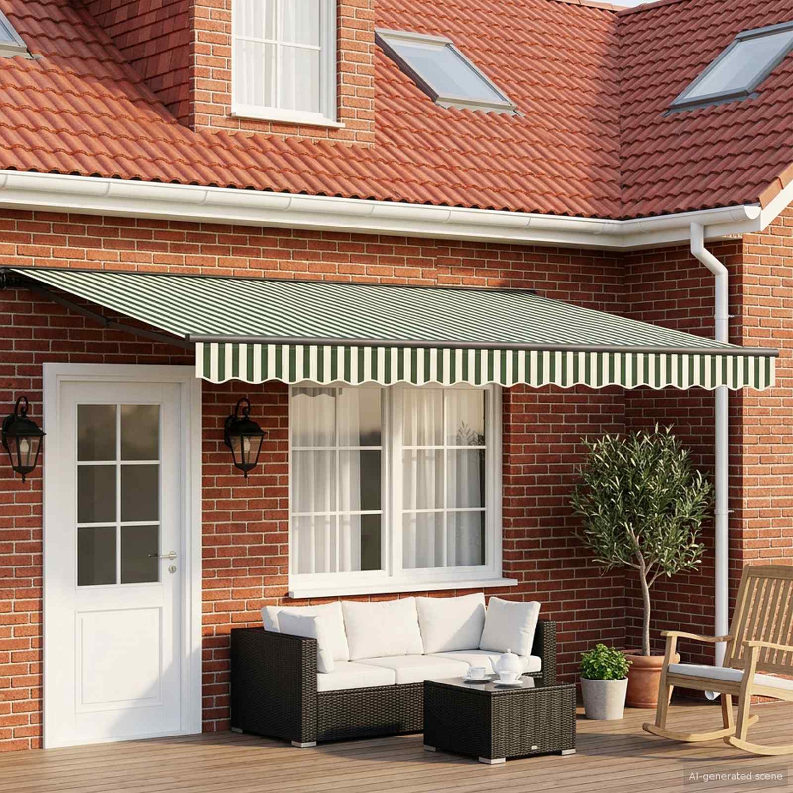 Cadre de store manuel avec LEDs 5 × 3,5 m | Leroy Merlin